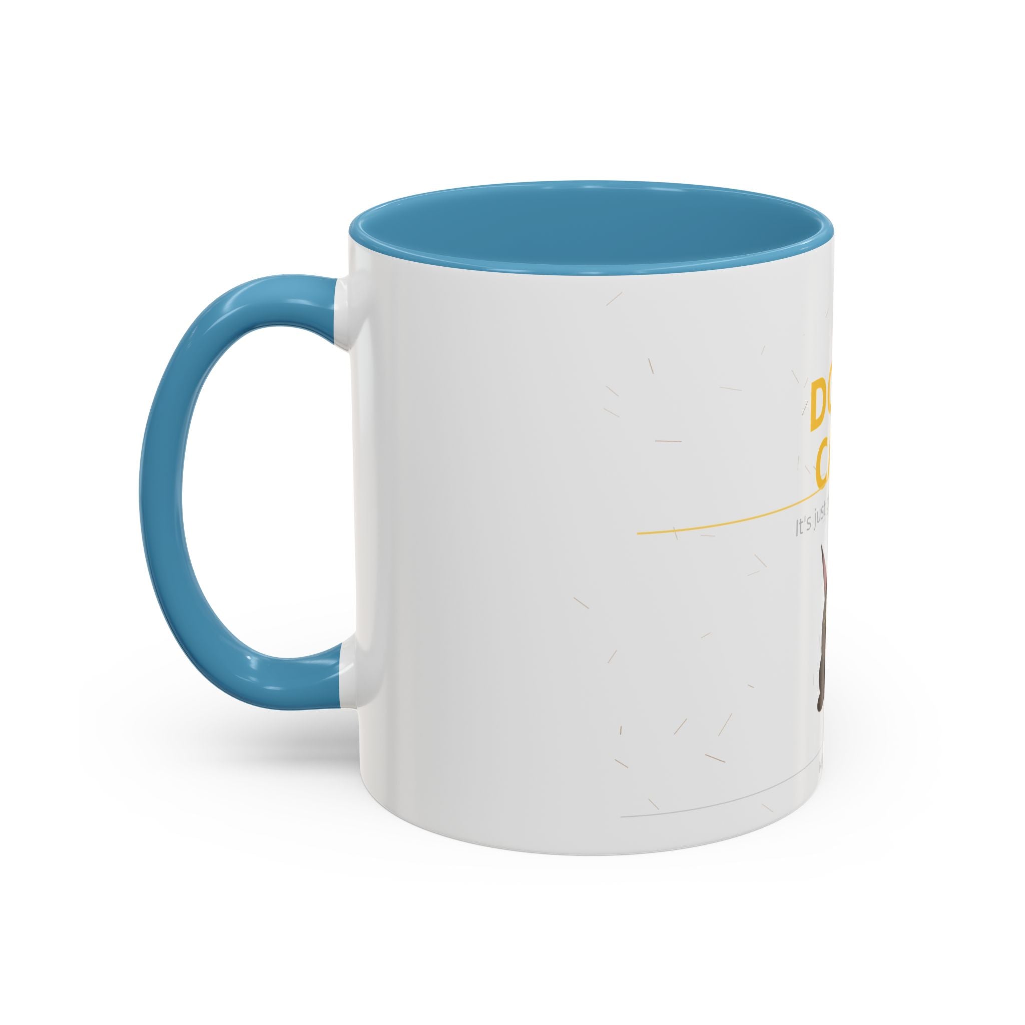 Don't Care Coffee Mug — Funny Cute Bat Character with 'It's Just Glitter From God'