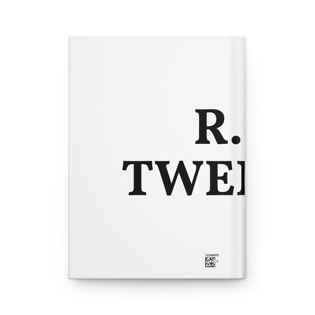 Hardcover Journal — R. Twenties Minimalist Typography Notebook