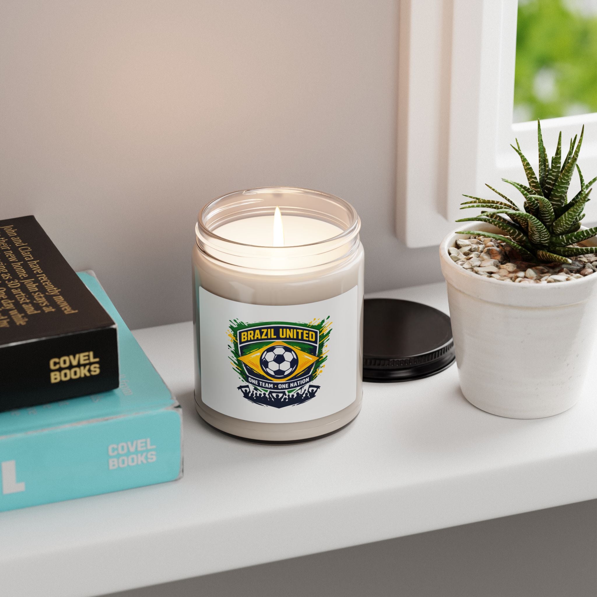 Brazil United Soccer Candle, Country Pride Retro Football, Championship Season