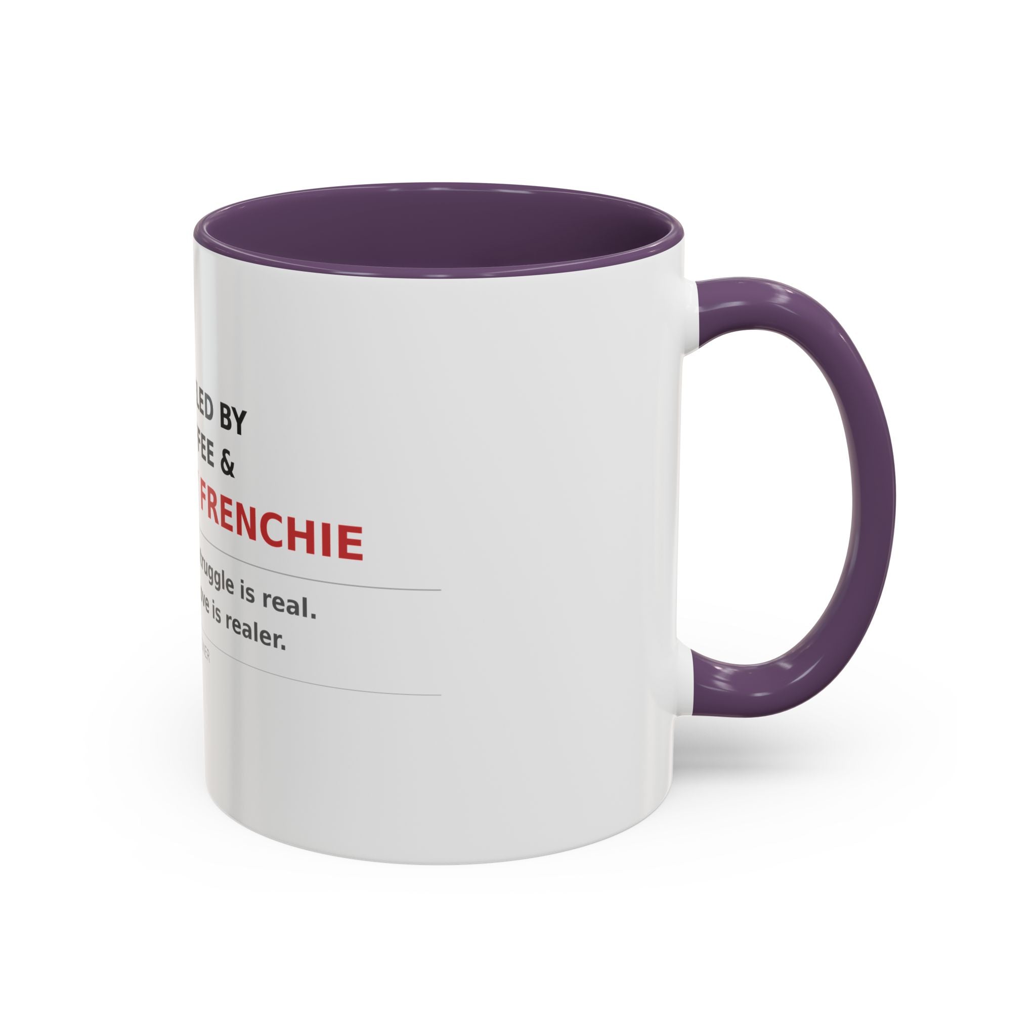 Frenchie Coffee Mug | "Fueled by Coffee & My Frenchie" Accent Mug