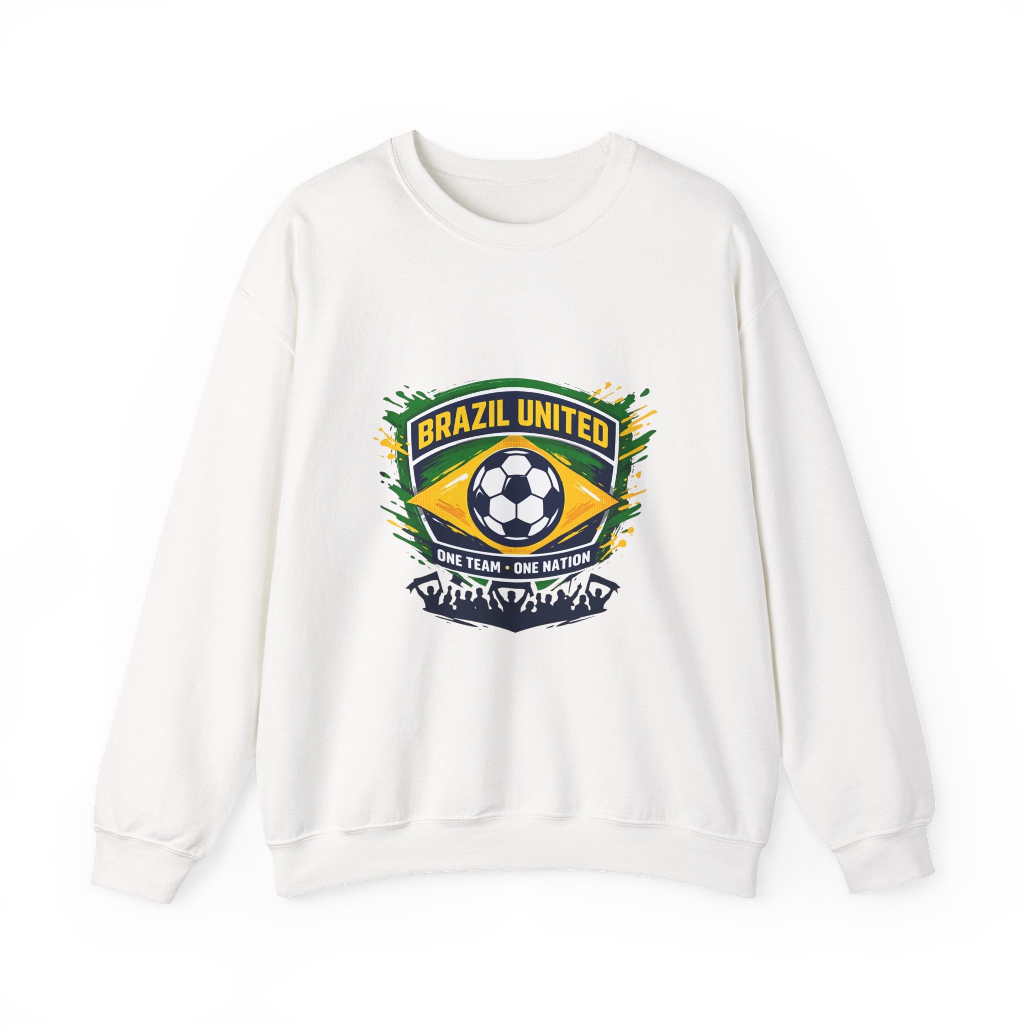 Brazil United Soccer Crest Sweatshirt | country pride, retro soccer