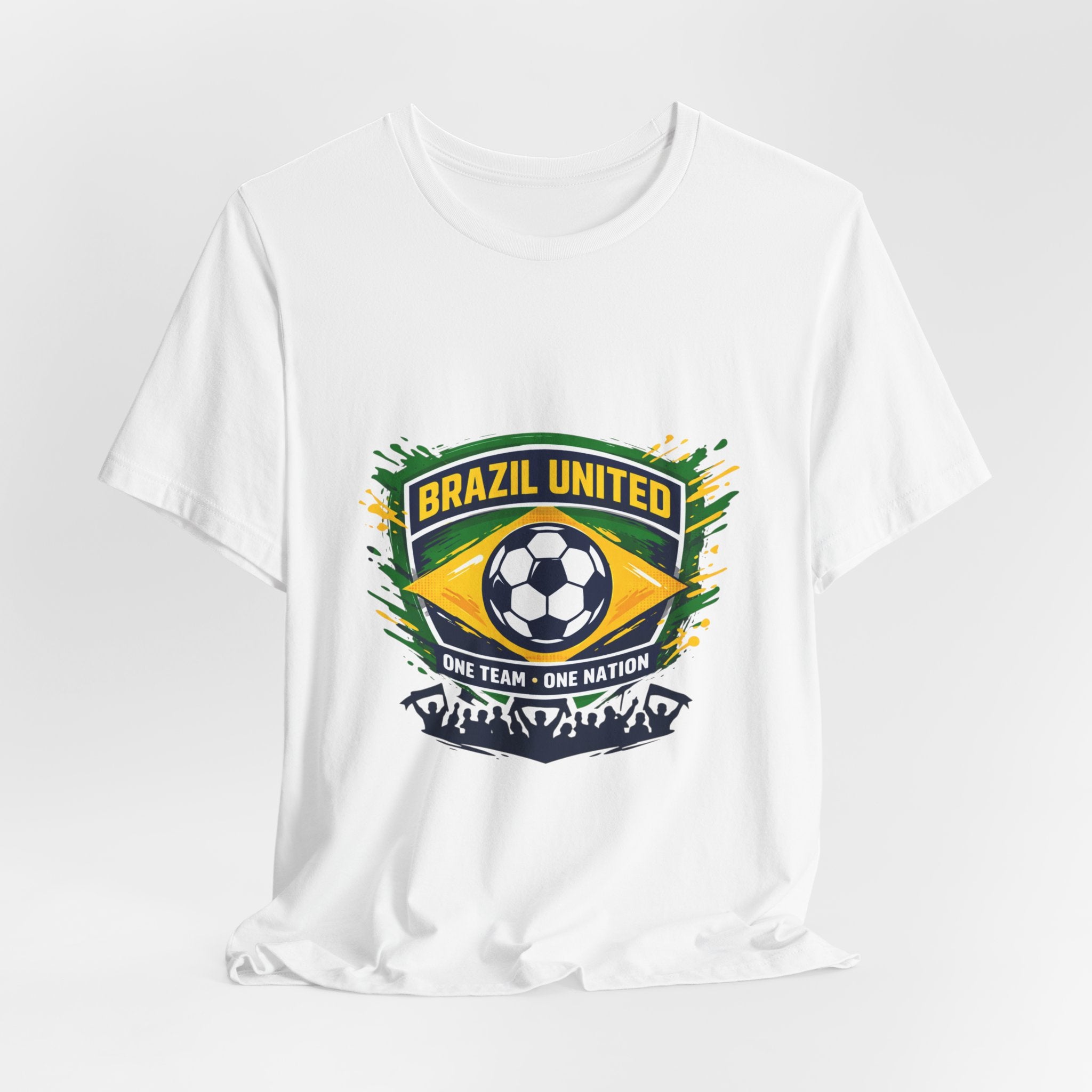 Brazil United Soccer Crest Tee | country pride, retro soccer