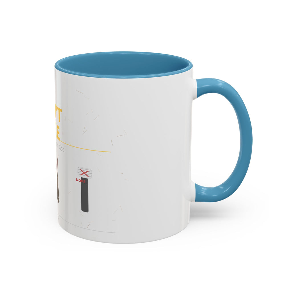 Don't Care Coffee Mug — Funny Cute Bat Character with 'It's Just Glitter From God'