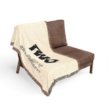 Two Years of Awesomeness Woven Blanket — 2nd Birthday Baby Throw