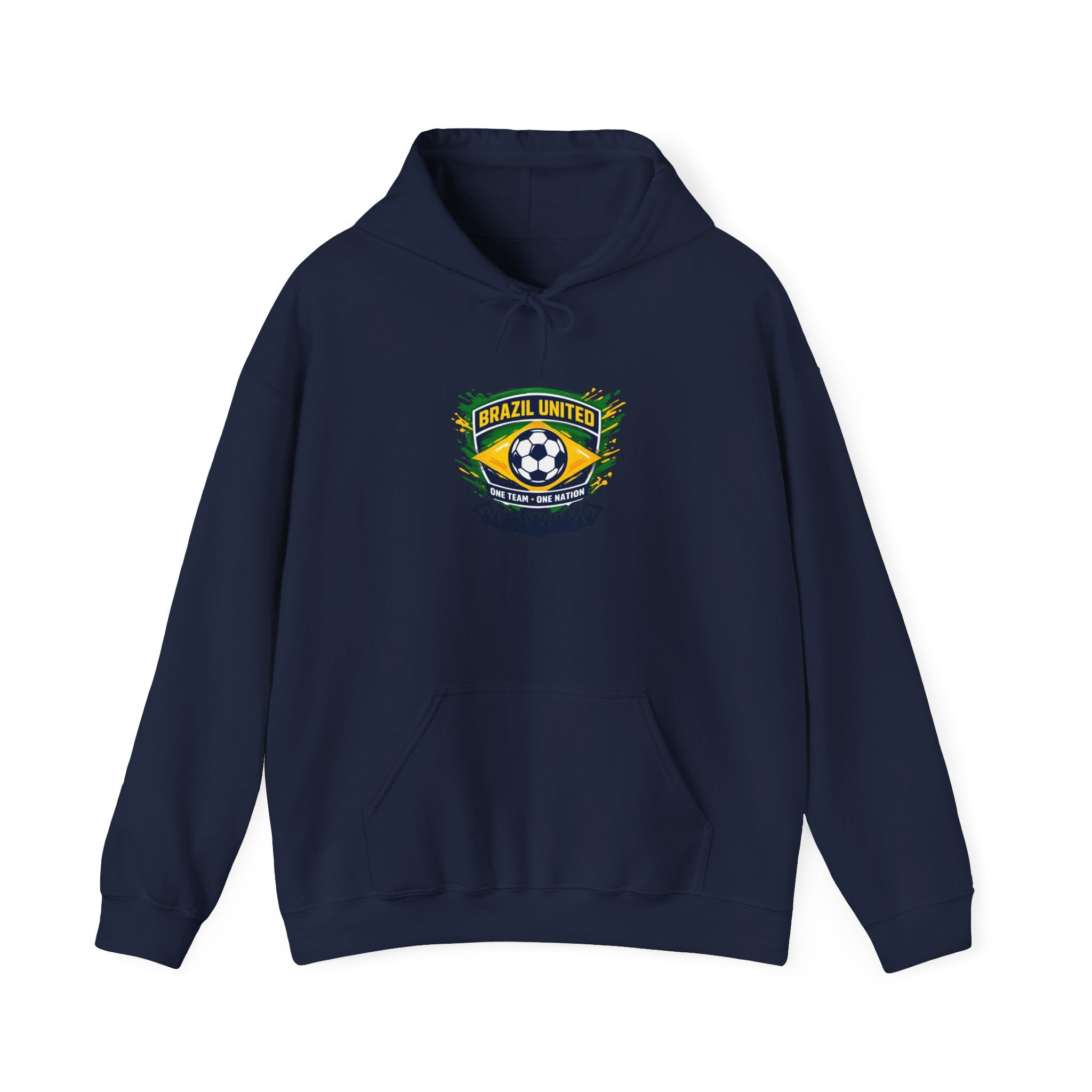 Brazil Retro Soccer Crest Hoodie | country pride, championship season