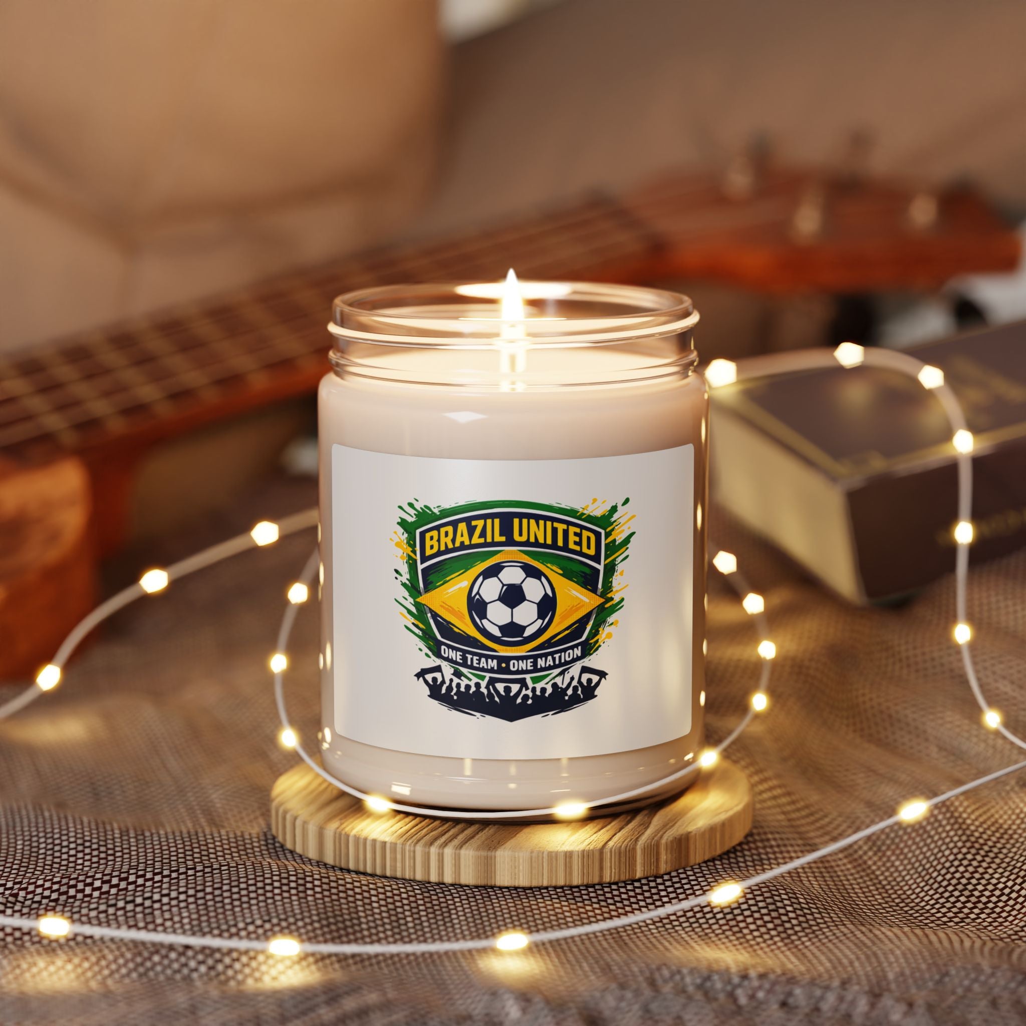 Brazil United Soccer Candle, Country Pride Retro Football, Championship Season