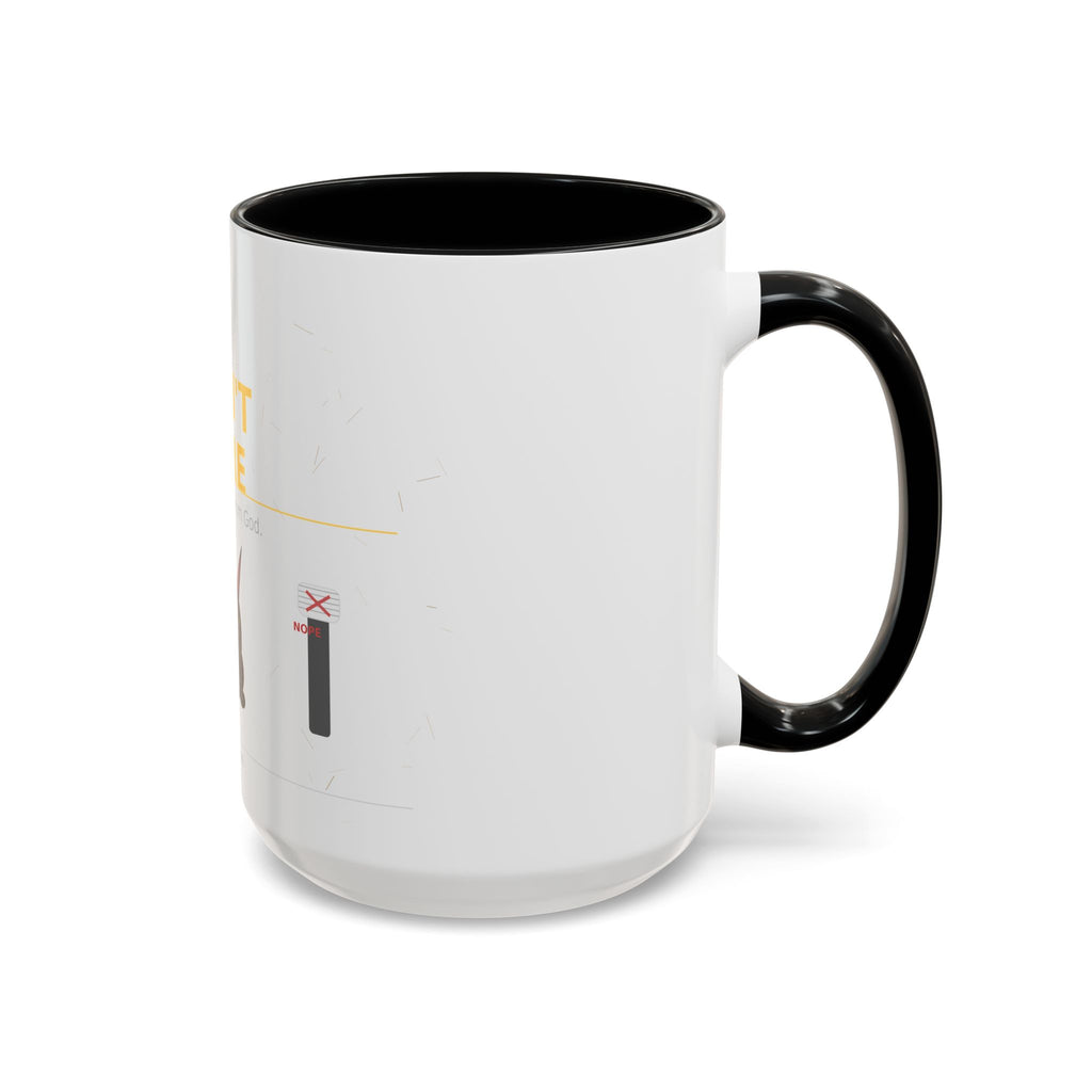 Don't Care Coffee Mug — Funny Cute Bat Character with 'It's Just Glitter From God'