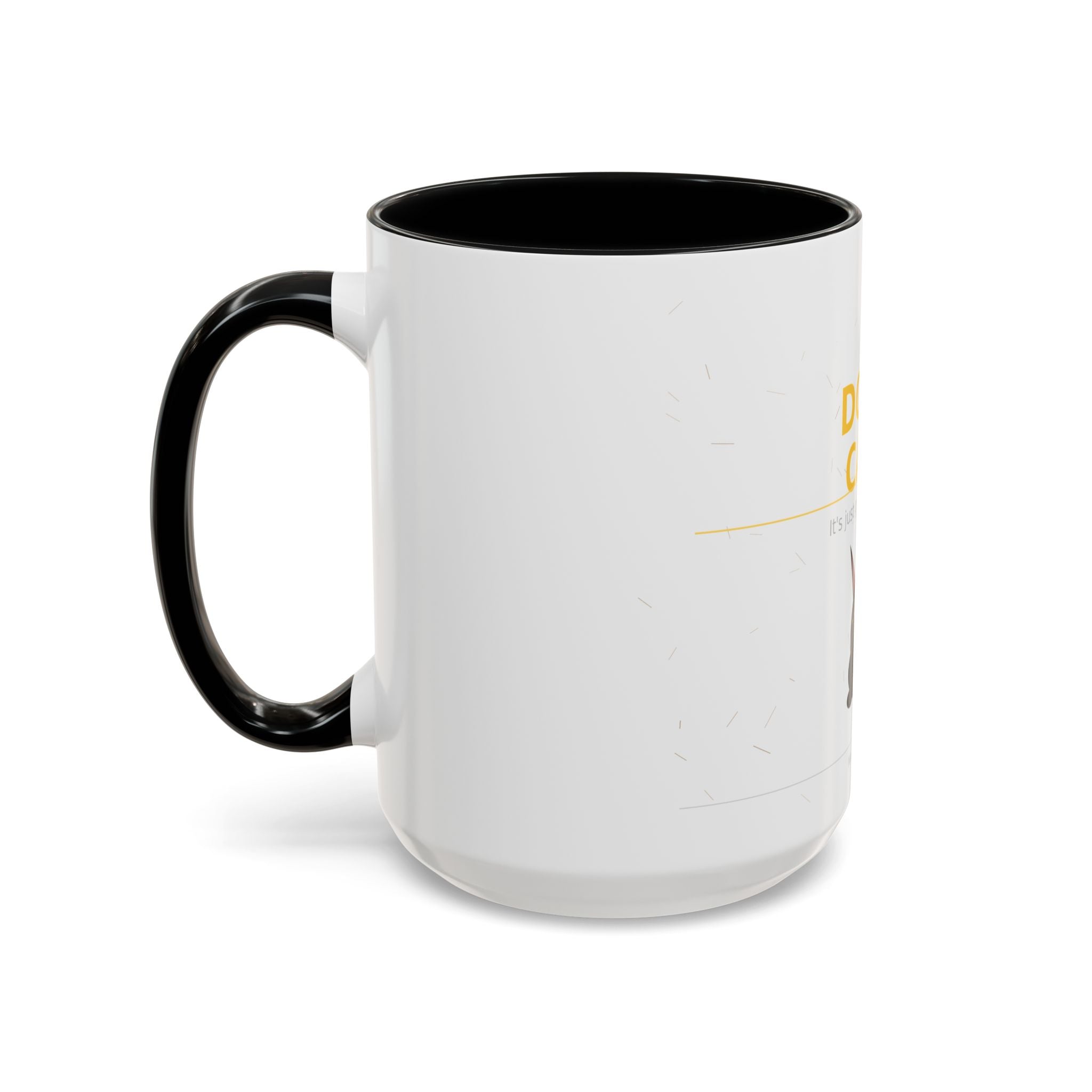 Don't Care Coffee Mug — Funny Cute Bat Character with 'It's Just Glitter From God'