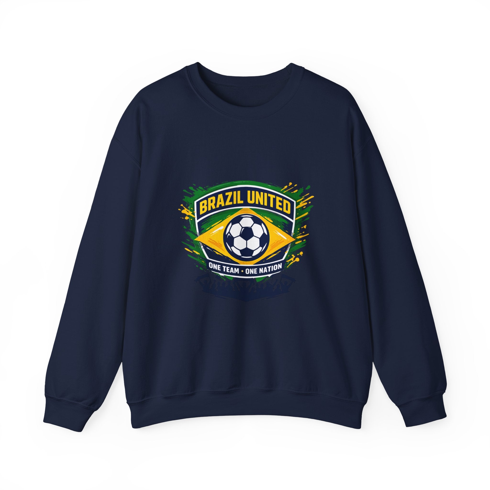Brazil United Soccer Crest Sweatshirt | country pride, retro soccer