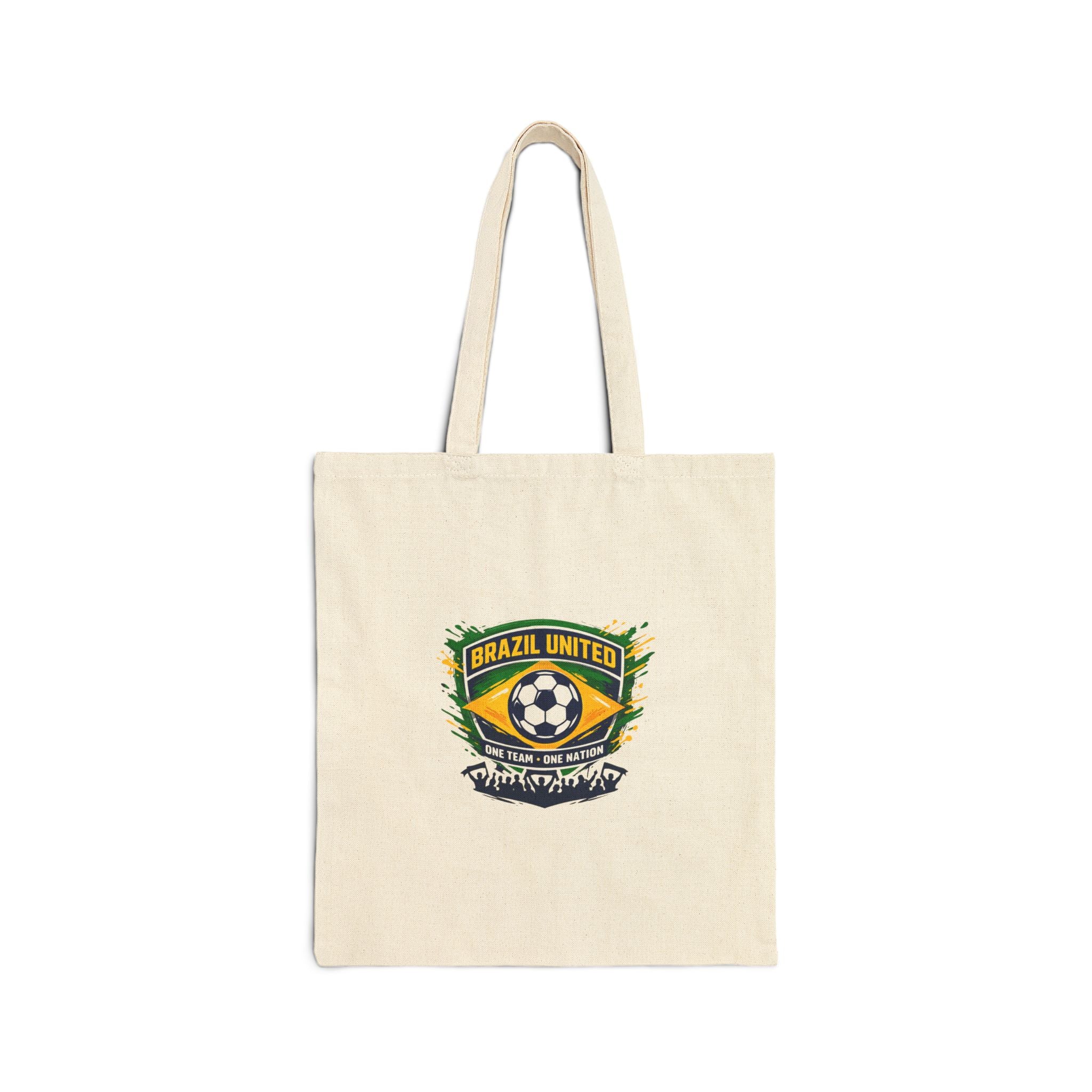 Brazil United Soccer Crest Tote | country pride, retro soccer