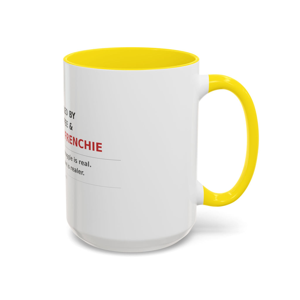 Frenchie Coffee Mug | "Fueled by Coffee & My Frenchie" Accent Mug