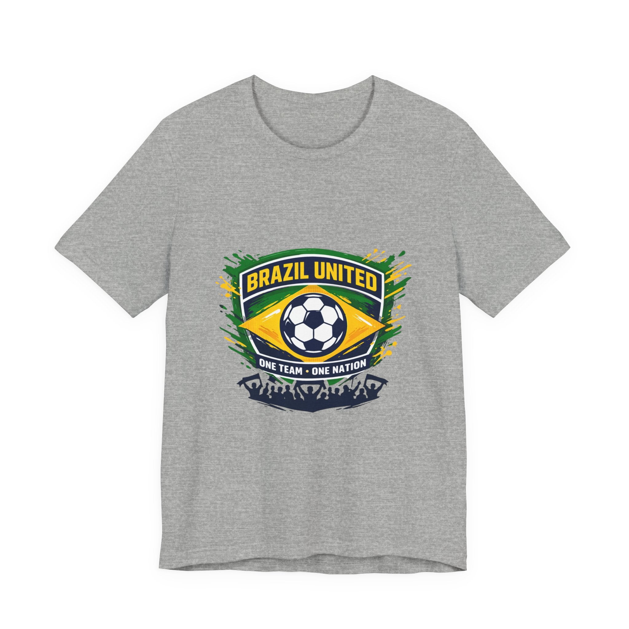 Brazil United Soccer Crest Tee | country pride, retro soccer