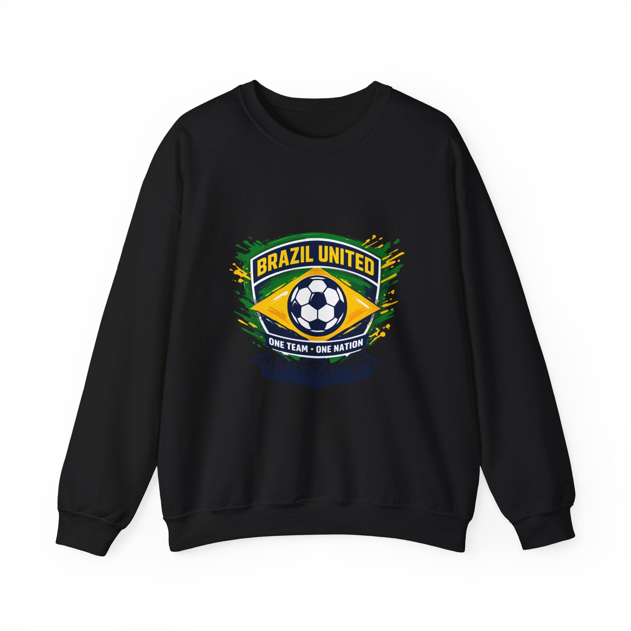 Brazil United Soccer Crest Sweatshirt | country pride, retro soccer