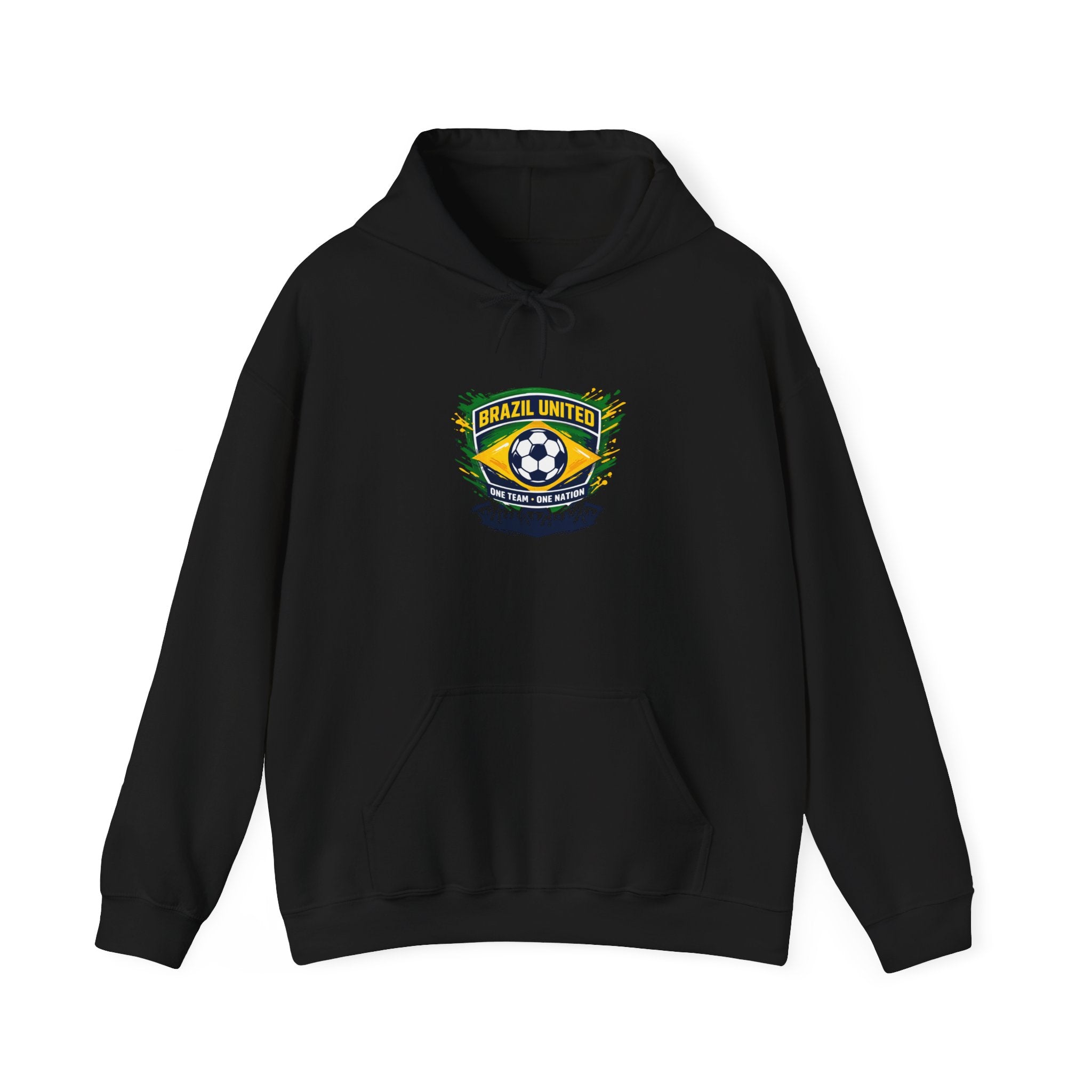 Brazil Retro Soccer Crest Hoodie | country pride, championship season