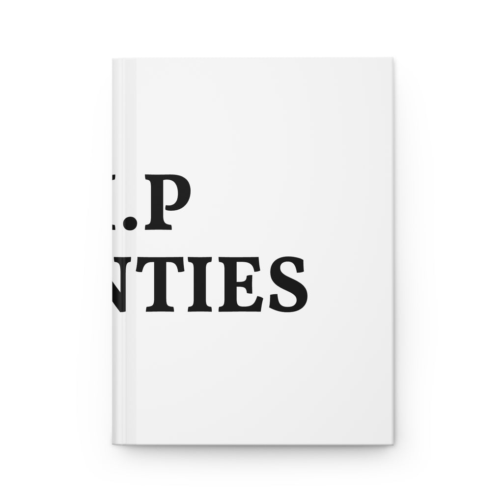 Hardcover Journal — R. Twenties Minimalist Typography Notebook
