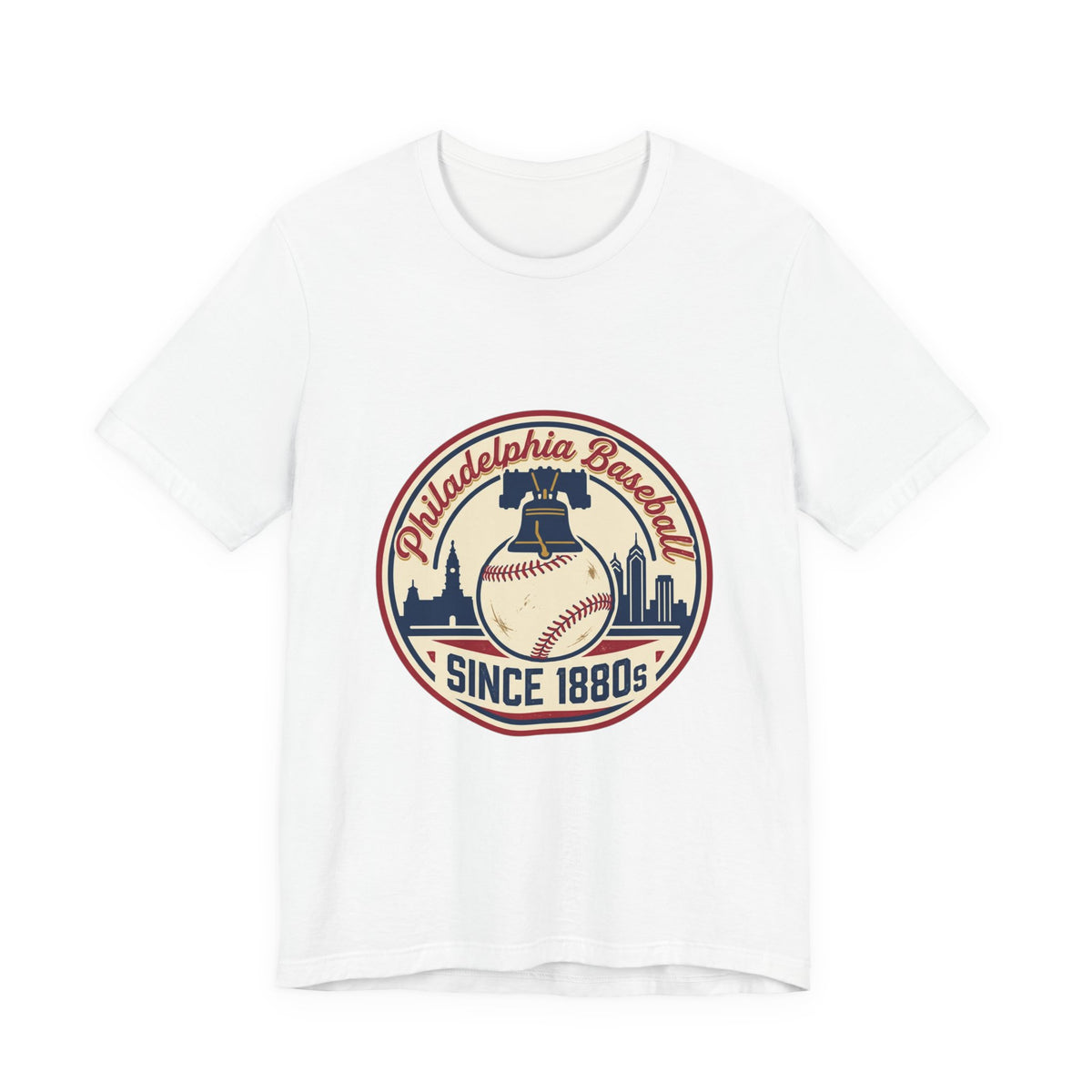 Philadelphia Baseball Patch Tee | vintage script, city pride