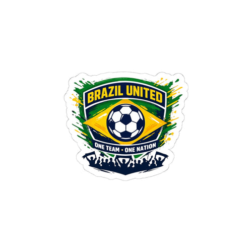 Brazil United Kiss-Cut Stickers | retro soccer, country pride