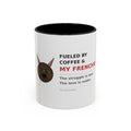 Frenchie Coffee Mug | "Fueled by Coffee & My Frenchie" Accent Mug