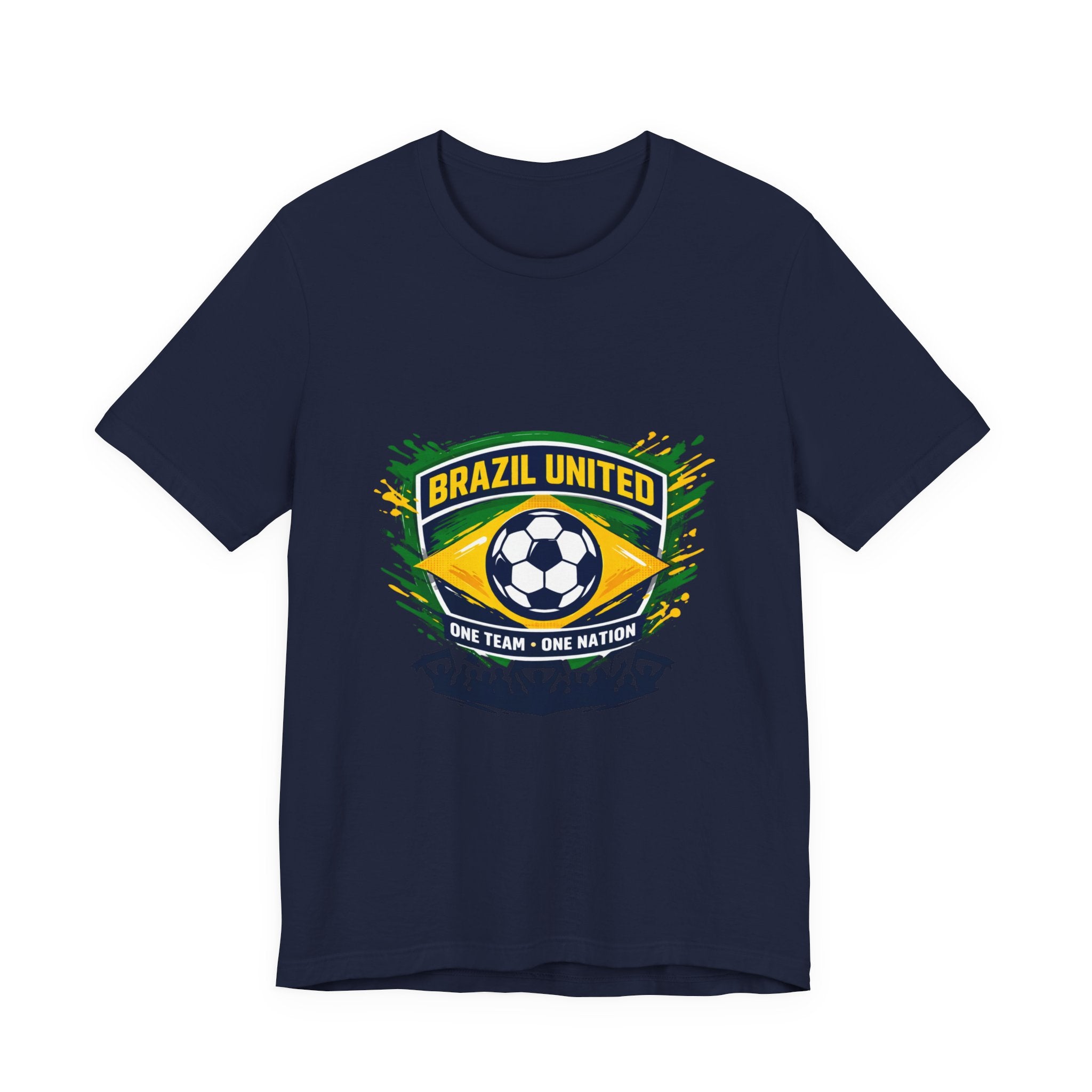 Brazil United Soccer Crest Tee | country pride, retro soccer