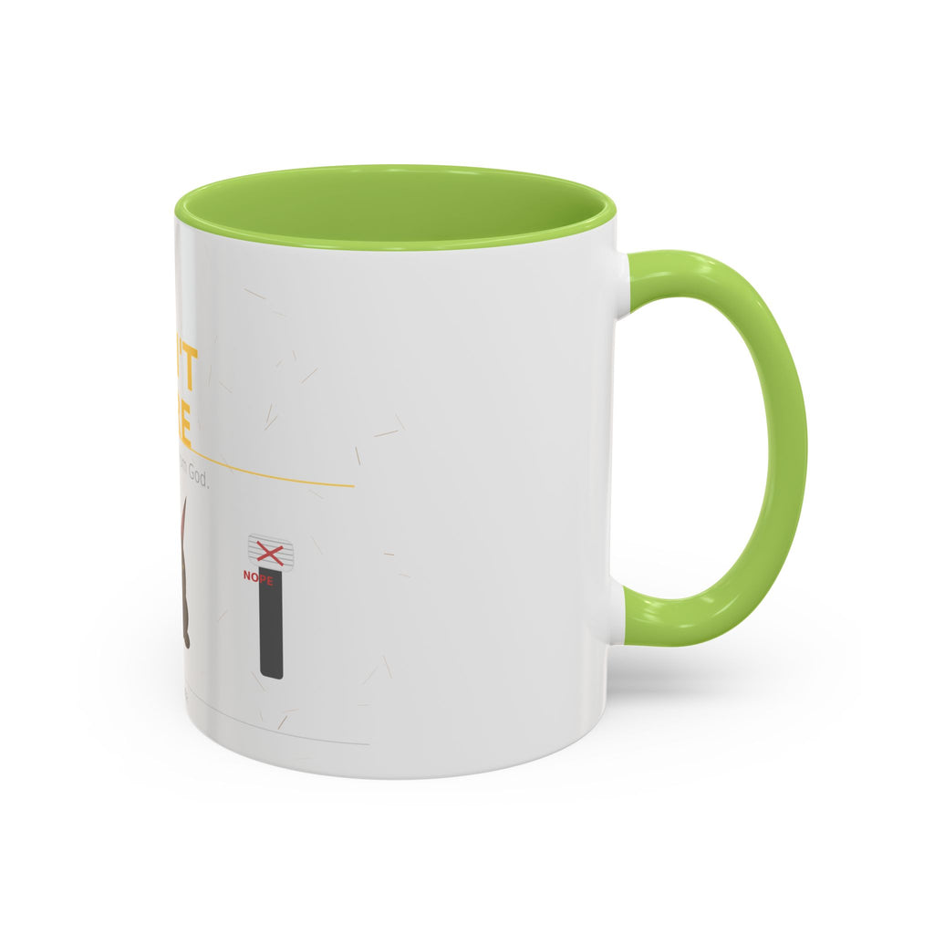Don't Care Coffee Mug — Funny Cute Bat Character with 'It's Just Glitter From God'
