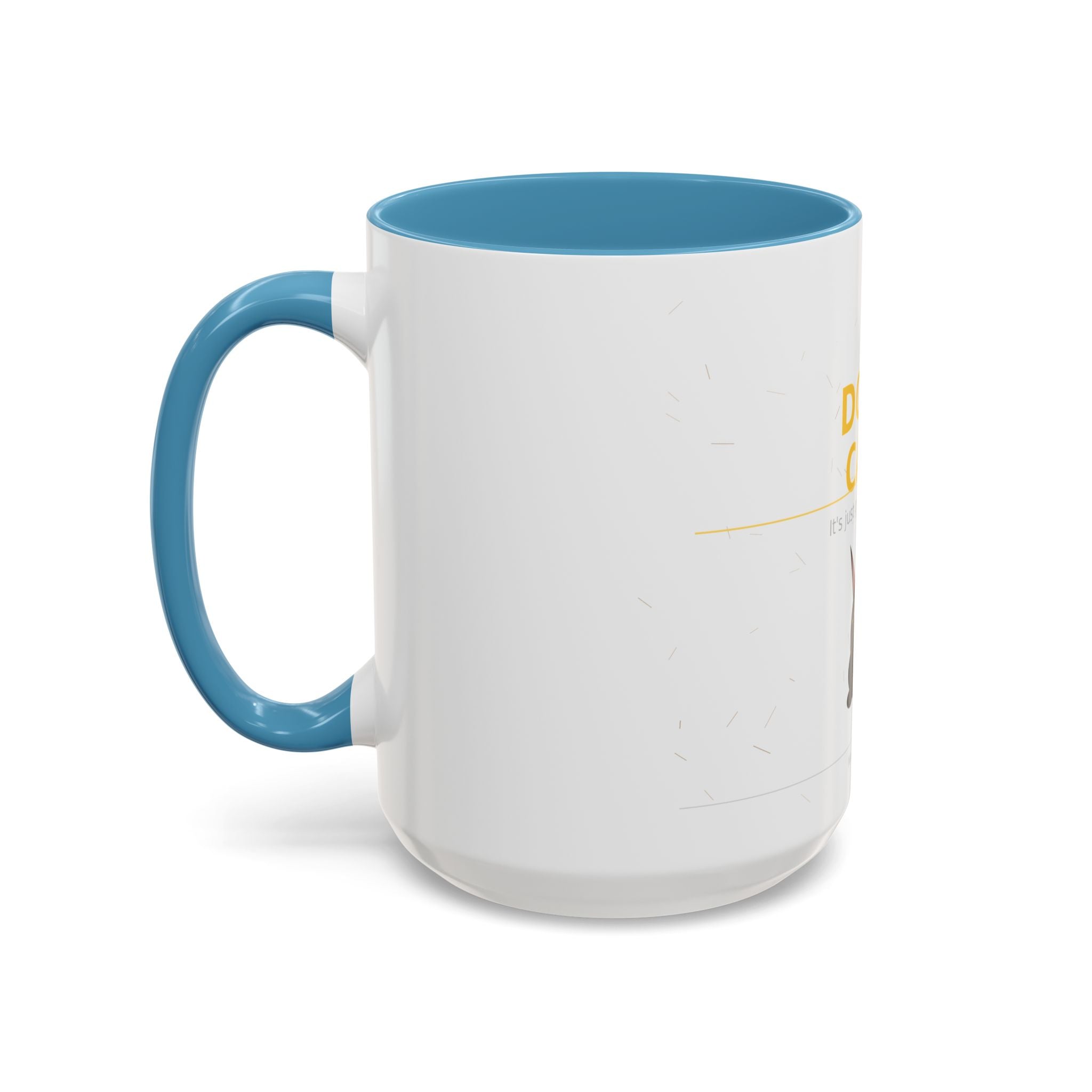 Don't Care Coffee Mug — Funny Cute Bat Character with 'It's Just Glitter From God'