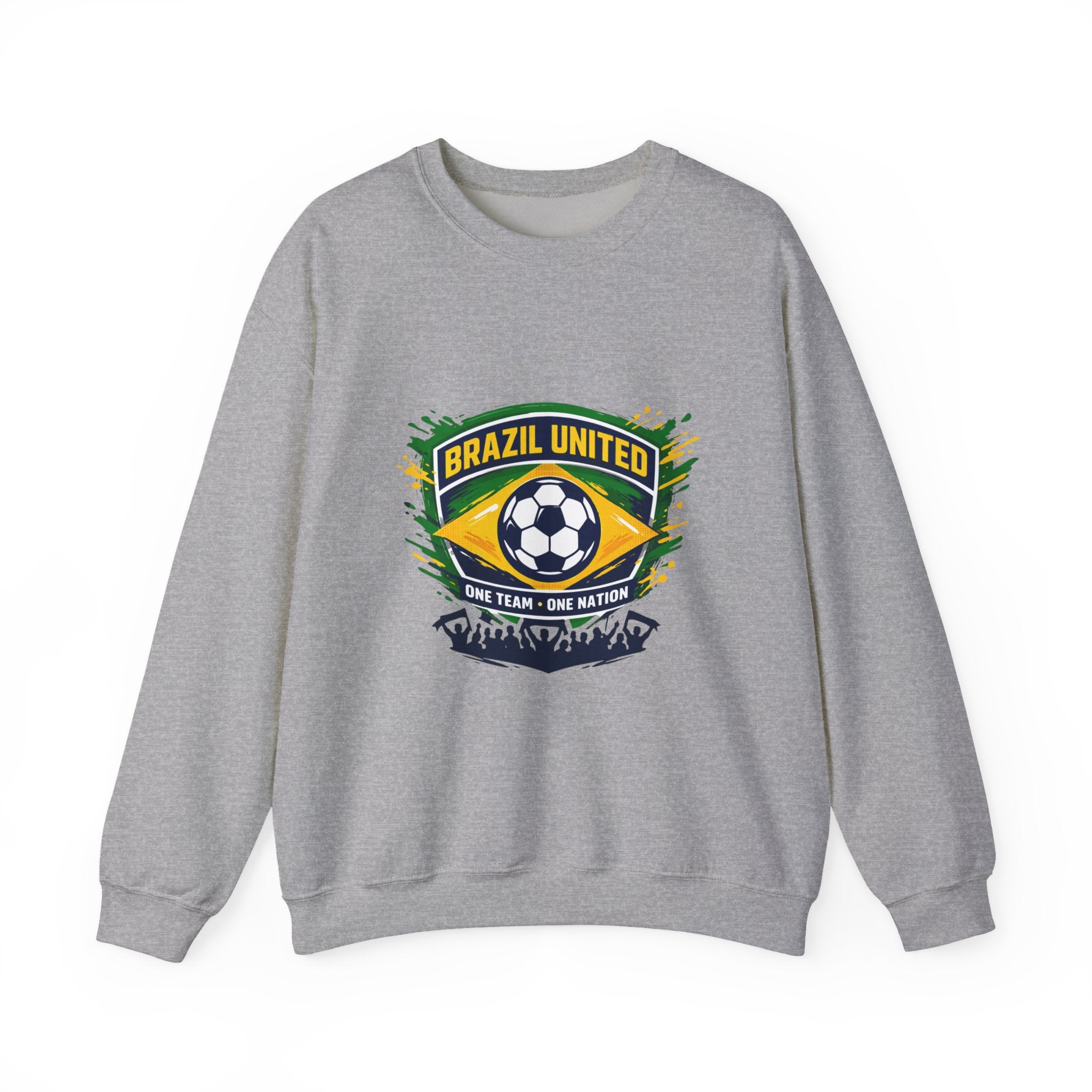 Brazil United Soccer Crest Sweatshirt | country pride, retro soccer