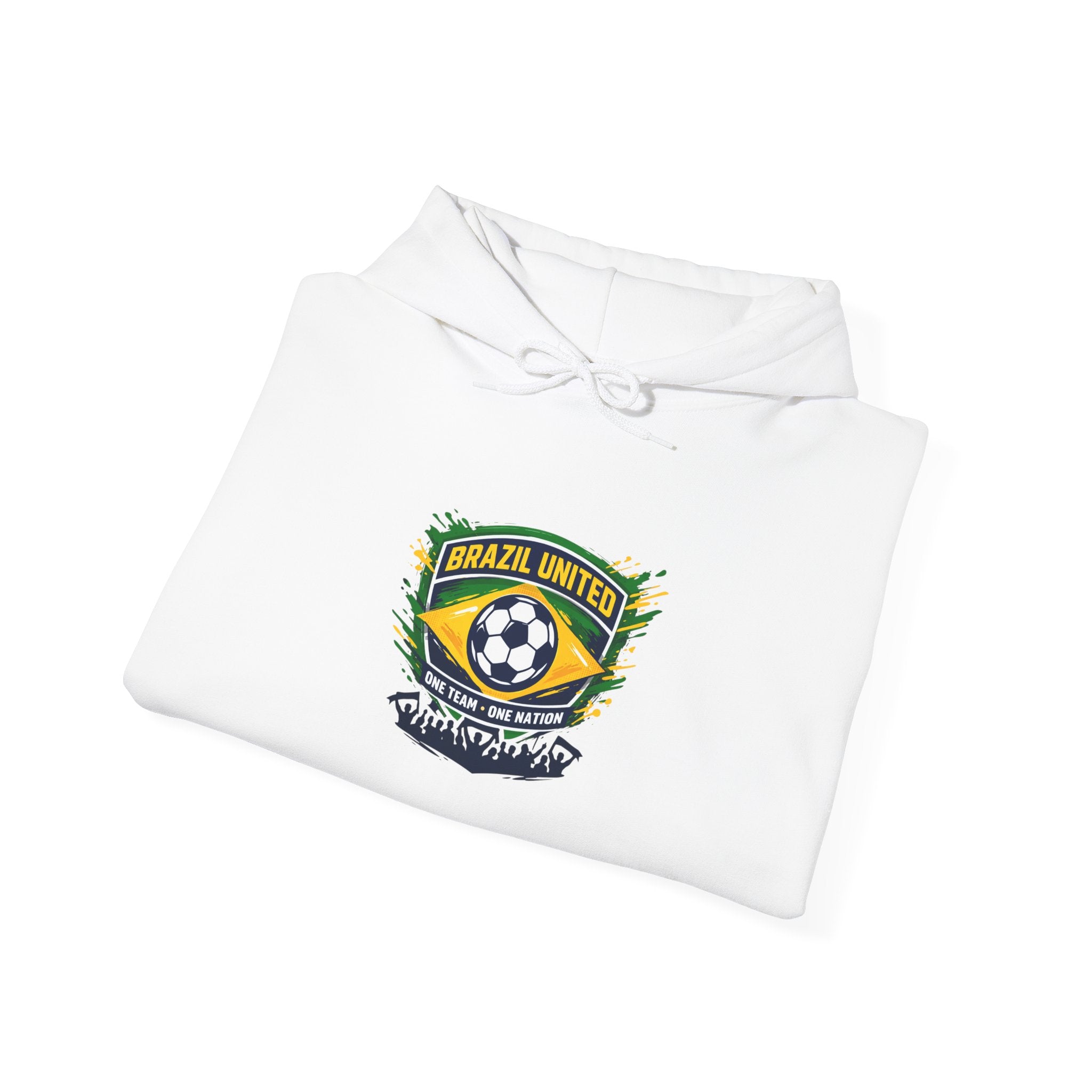 Brazil Retro Soccer Crest Hoodie | country pride, championship season