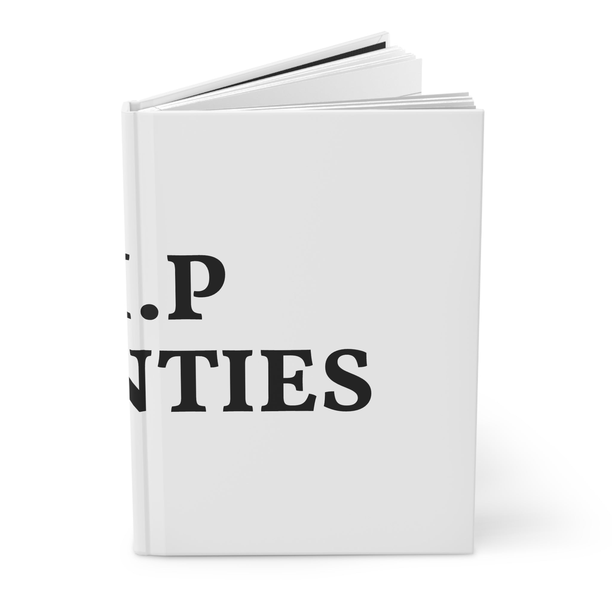Hardcover Journal — R. Twenties Minimalist Typography Notebook