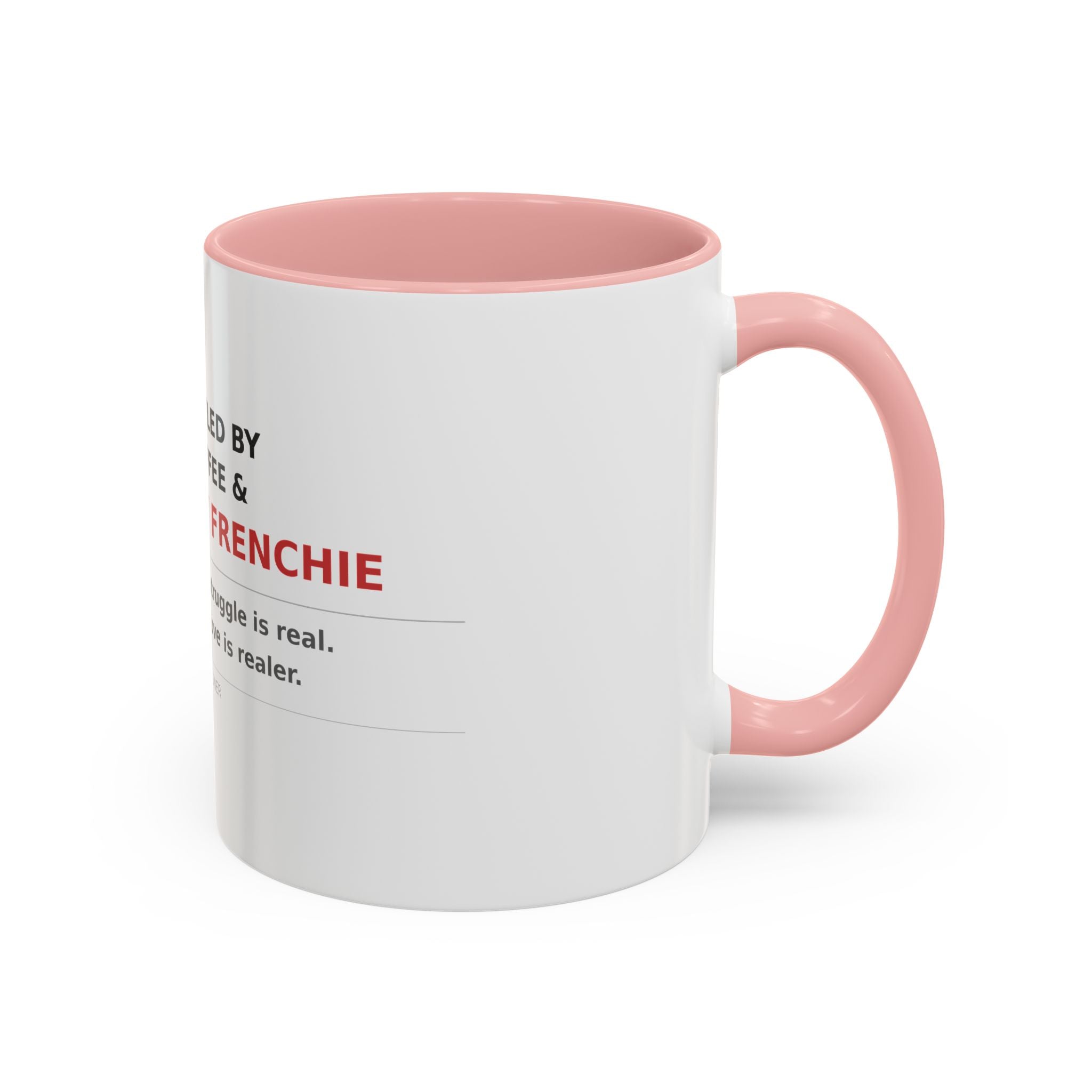Frenchie Coffee Mug | "Fueled by Coffee & My Frenchie" Accent Mug