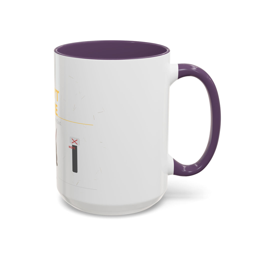 Don't Care Coffee Mug — Funny Cute Bat Character with 'It's Just Glitter From God'