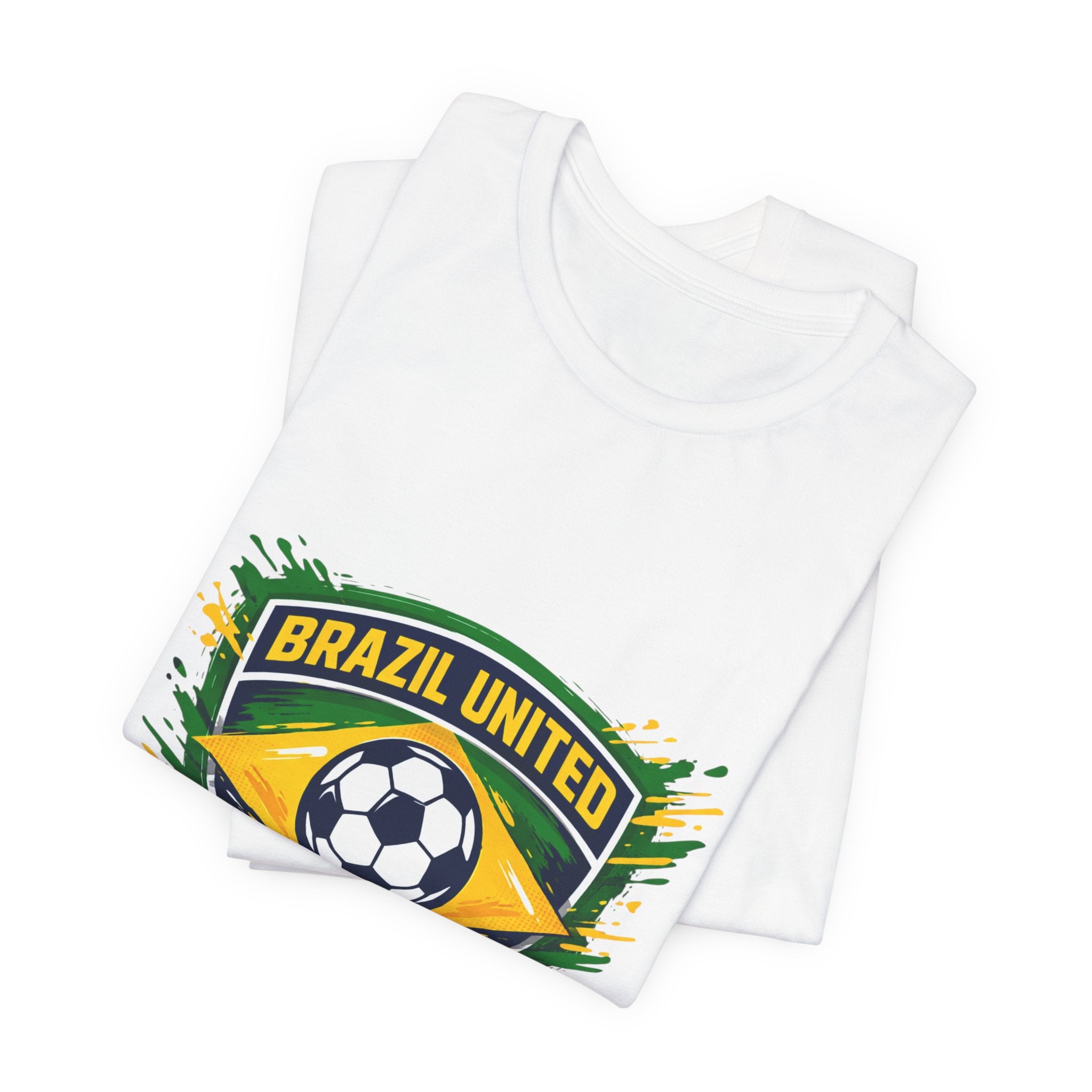Brazil United Soccer Crest Tee | country pride, retro soccer