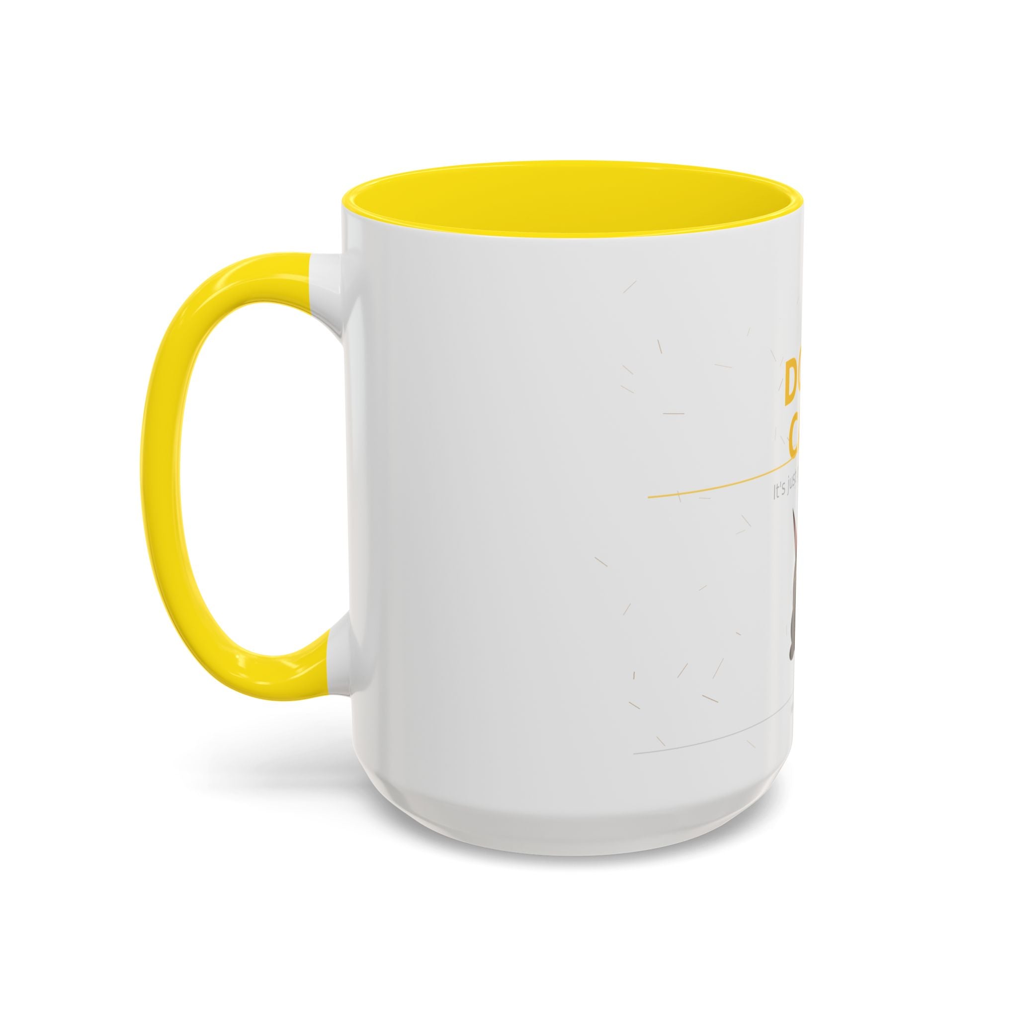 Don't Care Coffee Mug — Funny Cute Bat Character with 'It's Just Glitter From God'