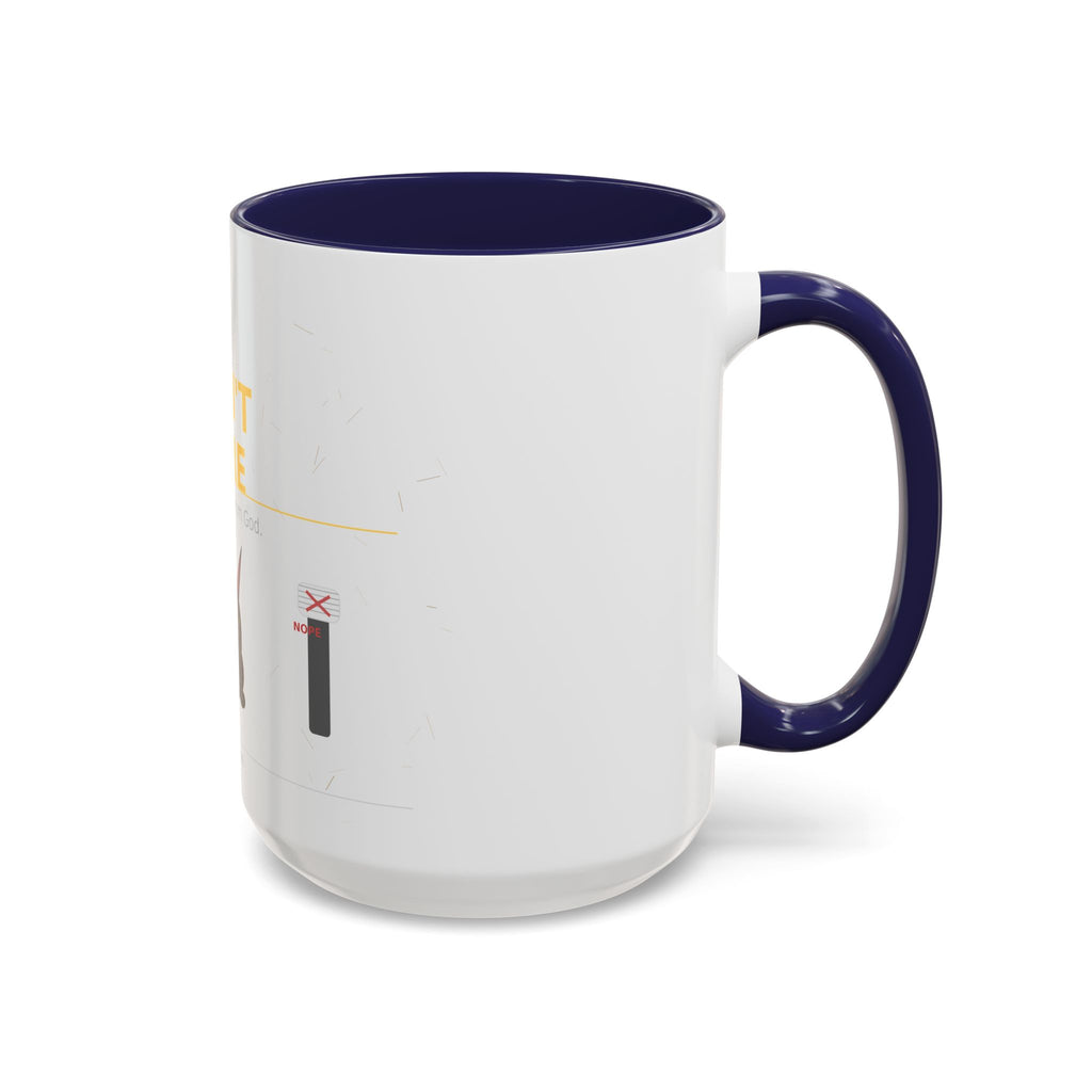 Don't Care Coffee Mug — Funny Cute Bat Character with 'It's Just Glitter From God'