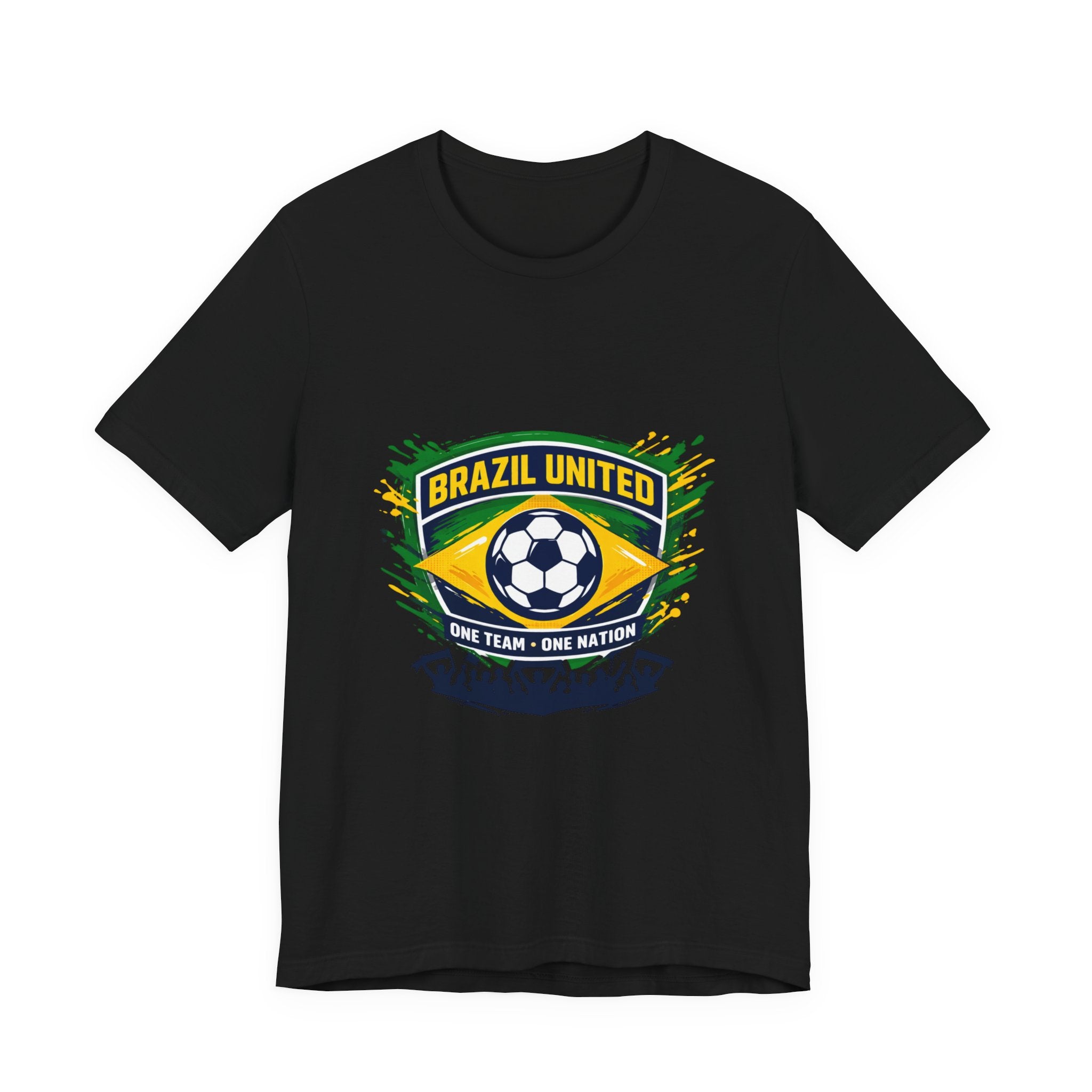 Brazil United Soccer Crest Tee | country pride, retro soccer