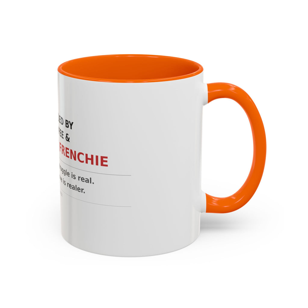 Frenchie Coffee Mug | "Fueled by Coffee & My Frenchie" Accent Mug
