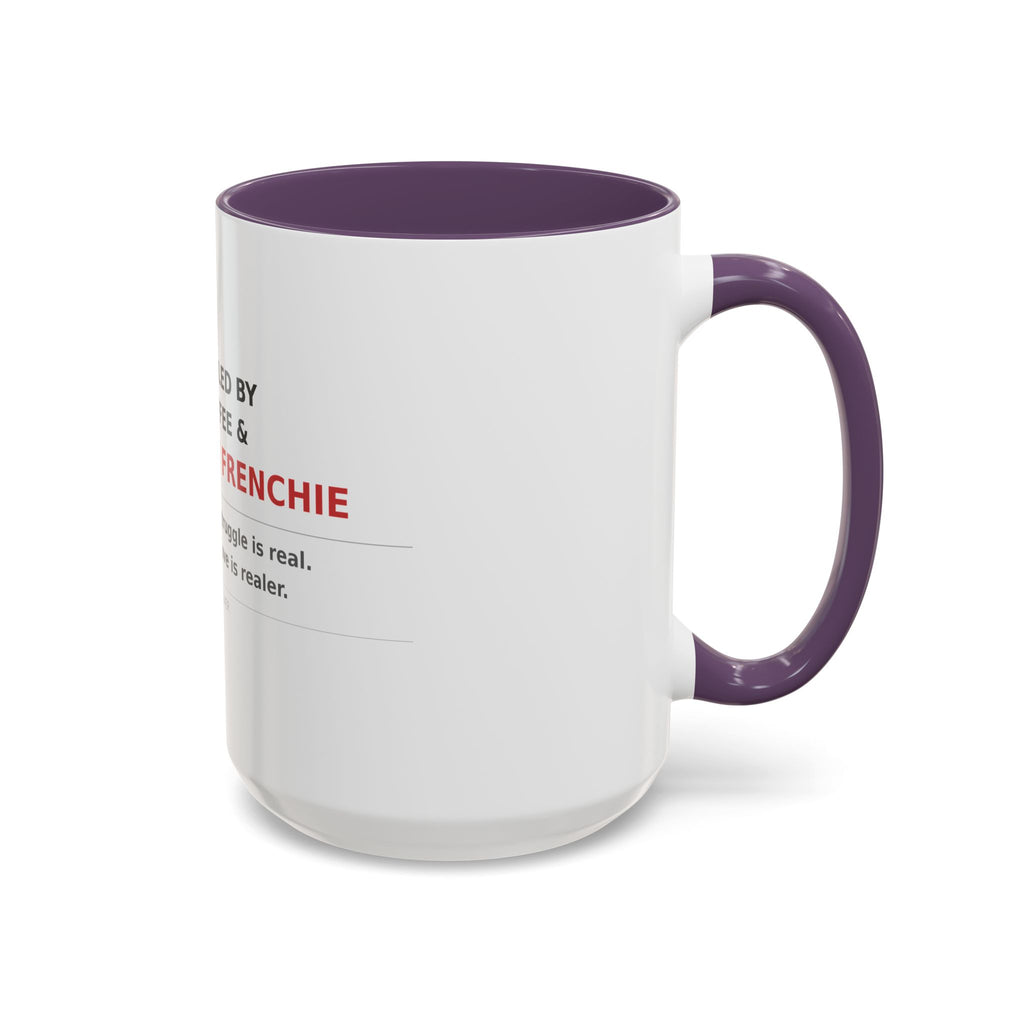 Frenchie Coffee Mug | "Fueled by Coffee & My Frenchie" Accent Mug