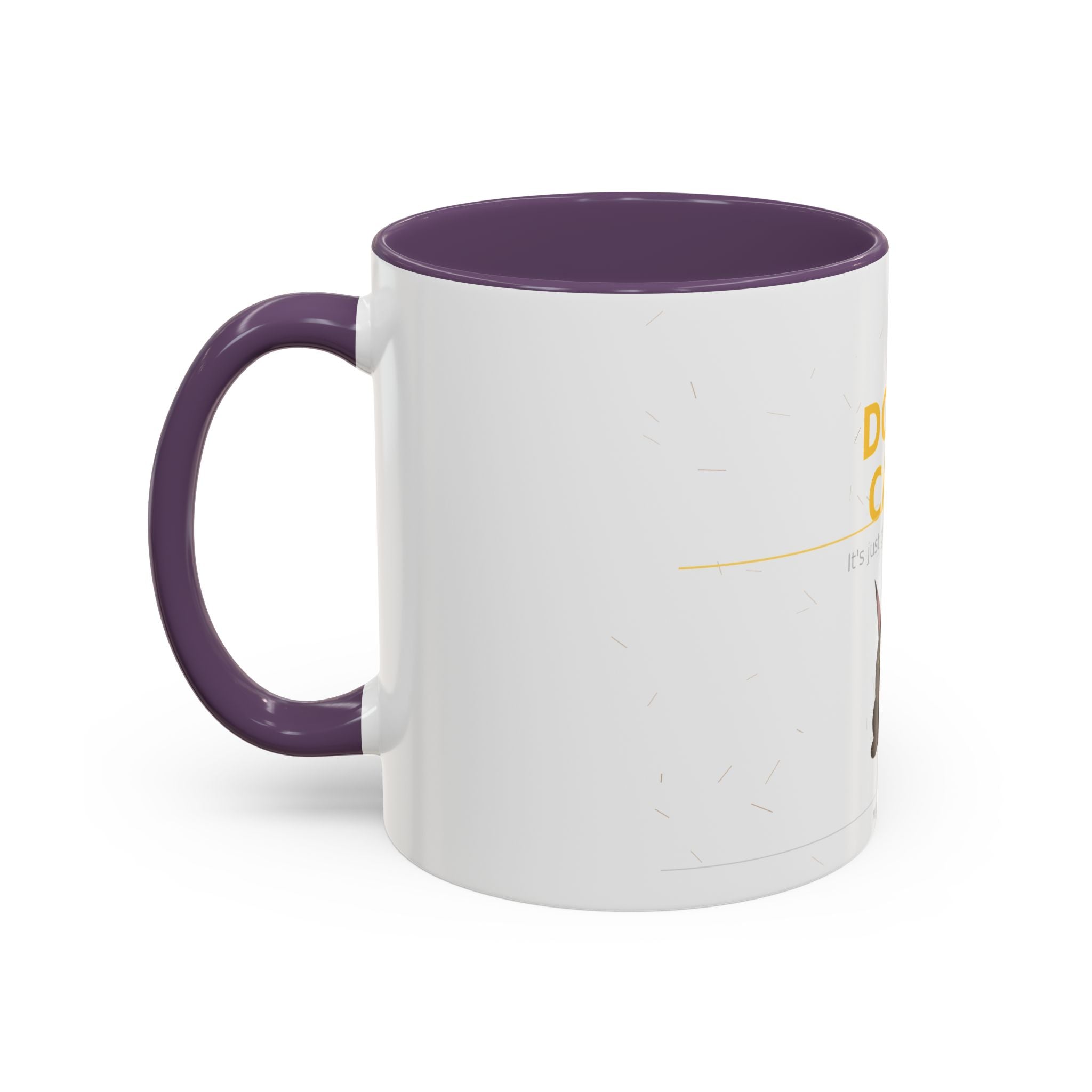 Don't Care Coffee Mug — Funny Cute Bat Character with 'It's Just Glitter From God'