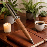 Business Gift Ballpoint Pen Set Wooden Metal Hybrid Design, Smooth