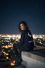 Moonchild Navy Sweatshirt Lifestyle